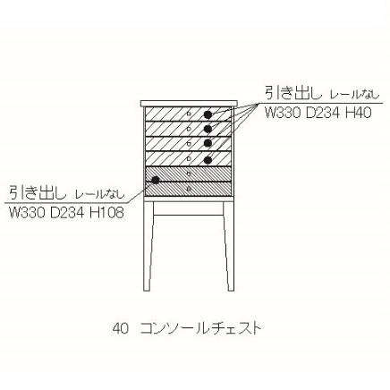 レグナテック 40コンソールテーブル スピッコ (目立つ) 2素材対応 (WN/MIX) ウレタン塗装 送料無料 (玄関前配送)_1