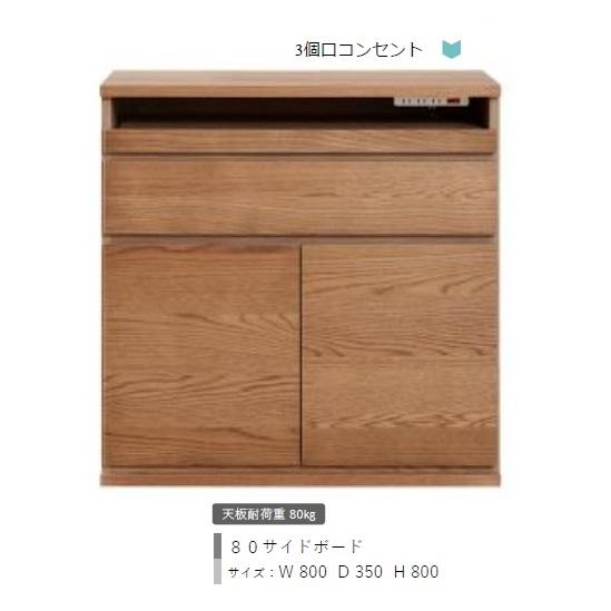 Meuble（モーブル） [開梱設置送料無料] 80サイドボード ノーク2 2色