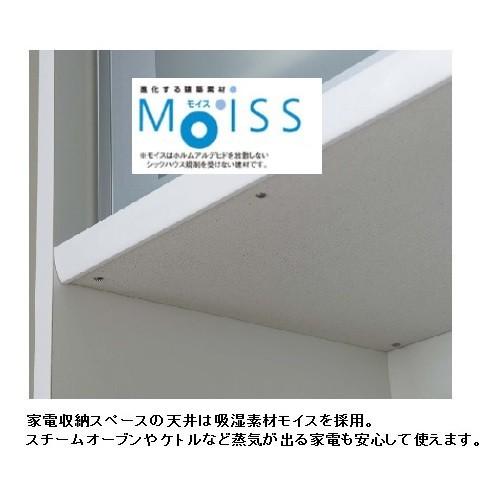 国産大川製 120レンジボード ビガー ２色対応：ダーク/ホワイト メラミンカウンター・モイス採用 飛散防止フィルム加工 開梱設置送料無料_5