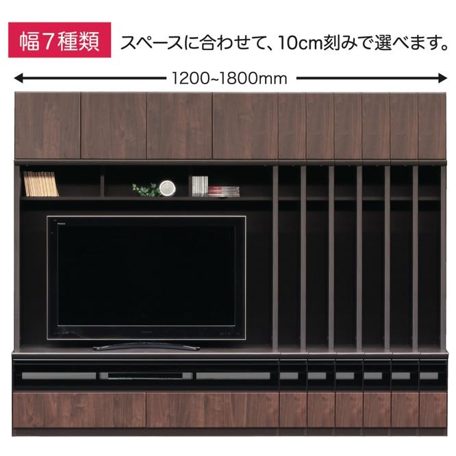 松田家具 国産大川製 1800TVボード シーザー 前面：ハイグロスシート