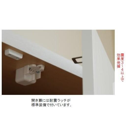 国産大川製 1100上置 エスプリ 前板50色対応 耐震ラッチ付 高さ30cm〜50cm (1cm刻み対応) 突っ張り板付 本体同時購入で開梱設置送料無料の画像