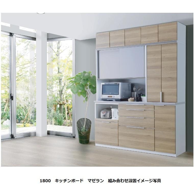 【希少品】 国産大川製　1800マルチA　マゼラント　上台Aタイプ左右扉有り　下台Aタイプ左右オープン有り　前板：50色対応　メラミンカウンター：5色対応　開梱設置送料無料 【3568611620】(125496円)