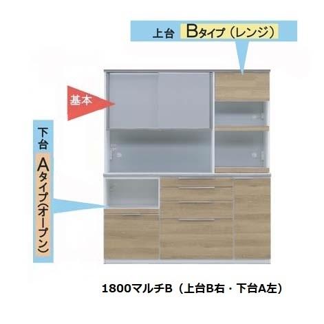 松田家具 国産大川製 1800マルチB マゼラント 上台Bタイプ左右 松田家具 国産大川製 1800マルチB マゼラント 上台Bタイプ左右