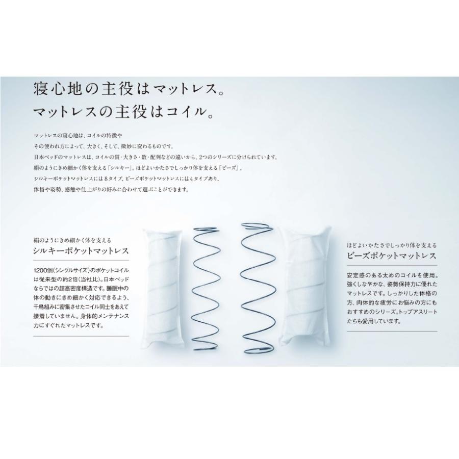 日本ベッド シルキーパフ 送料込/新品同様 楽天市場】正規品販売店 日本ベッド マットレス シルキーパフ 厚