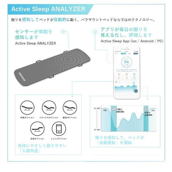 [開梱設置送料無料] パラマウントベッド シングル 電動ベッド アクティブスリープベッド モデルE キューブタイプ アナライザー有無選択可 旧名 インタイム3000の画像