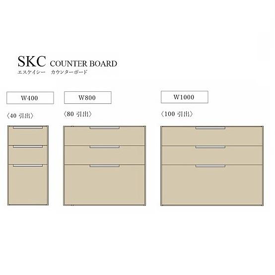 ニッポネア 引出 SKC 3サイズ対応：40/80/100 前板2材種対応：ホワイトオーク突板/ウォールナット突板 ウレタン塗装 ソフトクローズ仕様 送料無料_2