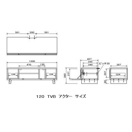 シギヤマ家具工業 シギヤマ家具 120 テレビボード アクター 前板：強化