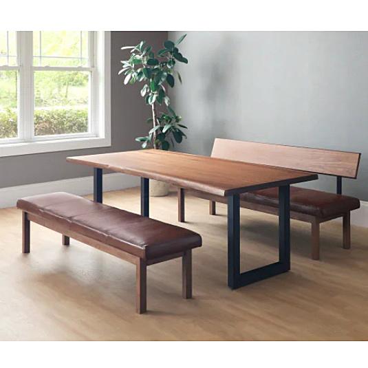 シギヤマ家具 160テーブル ビルト２ 3サイズ対応：160/180/200 天板：OAK (ホワイトオーク) 脚：アイアン (BK) ウレタン塗装 開梱設置送料無料_5