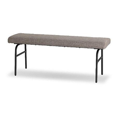 シギヤマ家具 130ベンチ ルシュナ フレーム：アイアン 張地