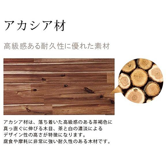 [送料無料] 　シギヤマ家具製 　100デスク上棚付　トルカ　表面材：アカシア無垢材（オイル塗装）引出し：フルオープンレール　送料無料(玄関前配送)_1