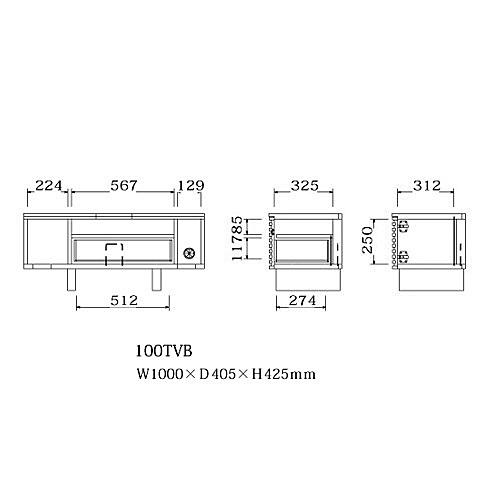 TVボード CSV2 100TVB ２色対応 (ＭＢＲ/ＬＢＲ) お掃除ロボット使用可能 送料無料 (玄関前まで) 北海道・沖縄・離島は除く_1