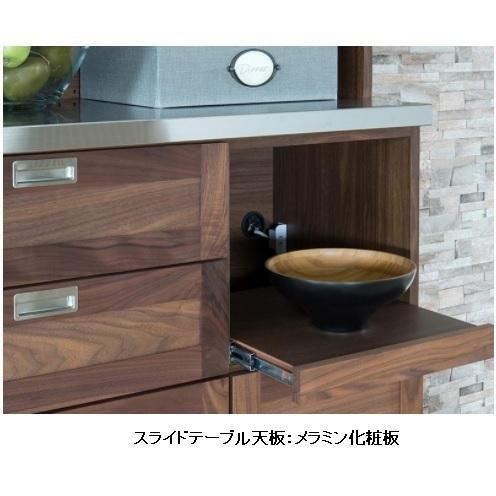 国産 140カウンター Fino（フィーノ）カラー：2色対応（NA/WN）カウンター天板：ステンレス 引出し：サイレントレール 開梱設置送料無料_4