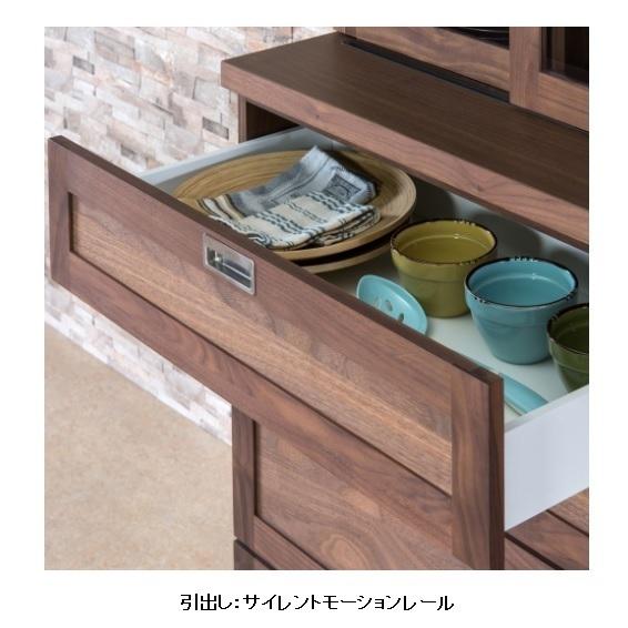 食器棚カップボードオークレンジ台収納力フィーノ