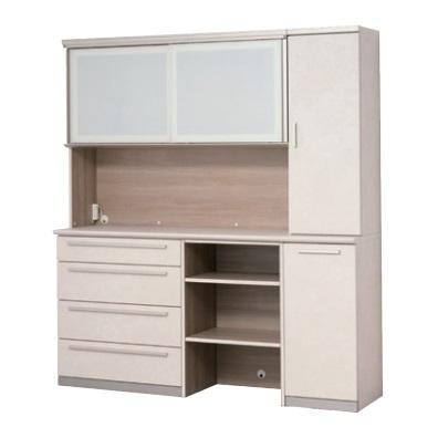 綾野製作所 40下キャビネット アデル (ADEL) オープン AG-40BO 本体：トープグレイ 納期5〜6週間 開梱設置送料無料の画像