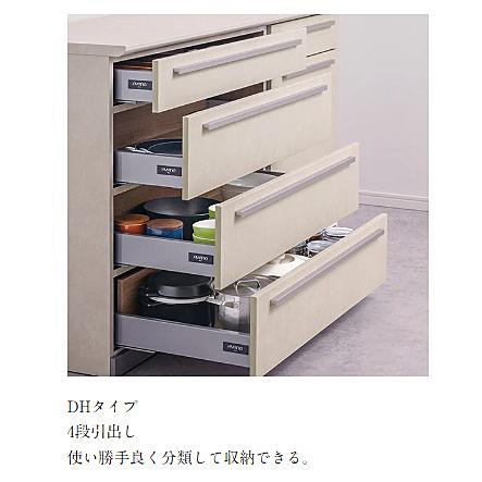 綾野製作所 60下キャビネット アデル (ADEL) AG-60DH 本体：トープグレイ 前板定番：トープグレイ 開梱設置送料無料_9