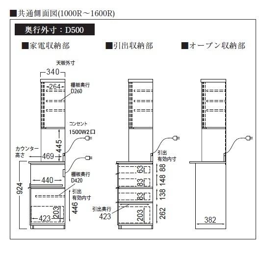 [開梱設置送料無料] パモウナ SQ キッチンボード SQR-1000R(引き戸タイプ) WG/パールホワイト(在庫) WG/カラーオーダー 高さ196cm・奥行き50/45cmタイプ     商品情報    パモウナ製キッチンボード（食器棚）SQR-10