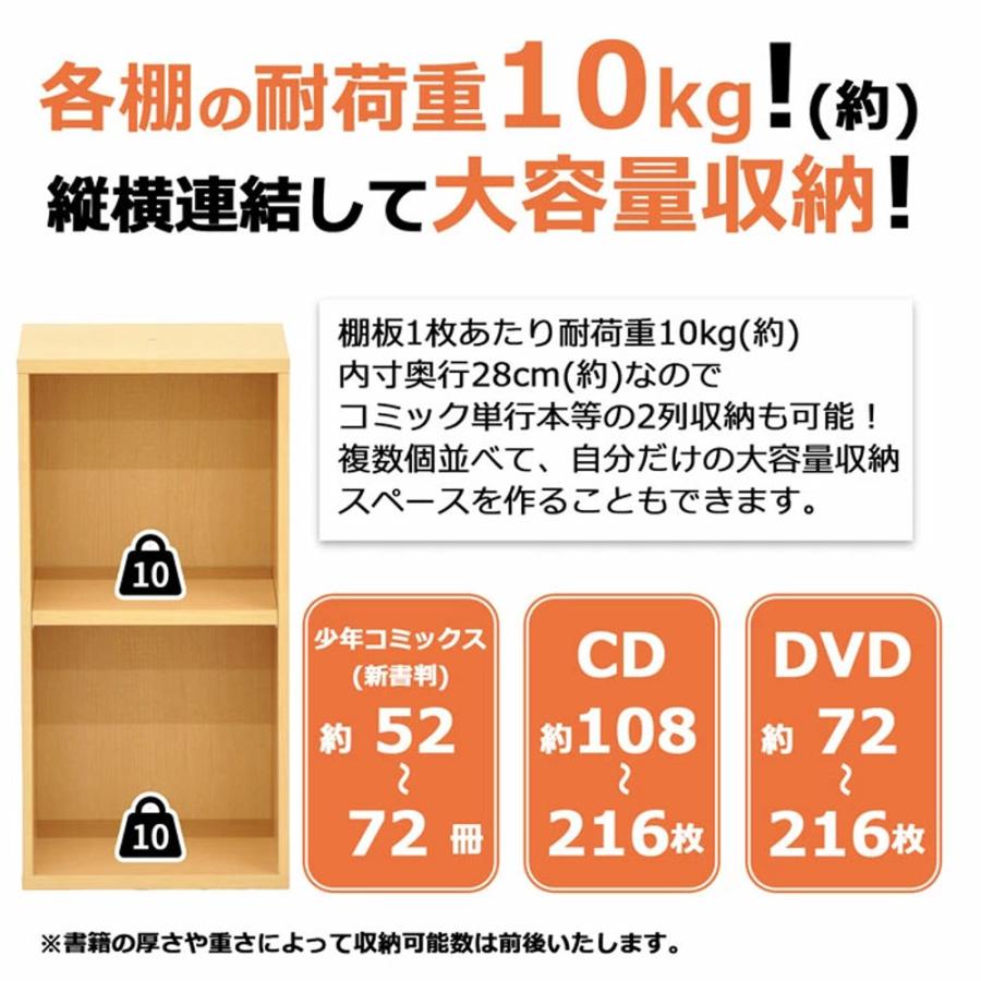 カラーボックス／上下左右連結対応 幅30奥行き 29.4 高さ150cm