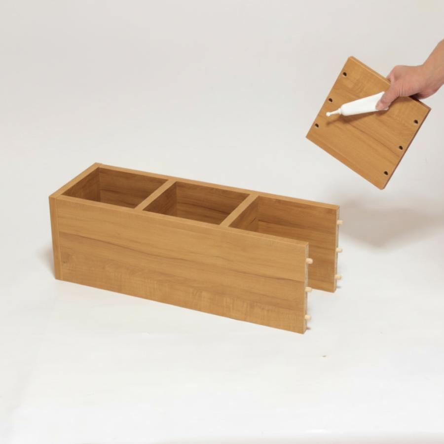 積んでbox カラーボックス 幅20 奥行き20 高さ60cm カントリー調