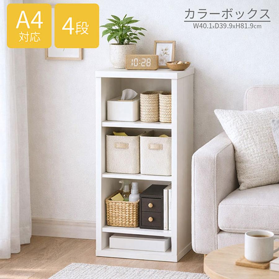 奥行フォーティ カラーボックス A4サイズ対応 奥行 40 本棚・書棚