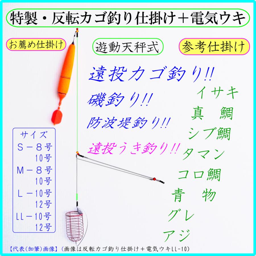 ◆特製・反転カゴＬ◆遠投カゴ釣り仕掛け・真鯛 イサキ シブ鯛 タマン コロ鯛 ヒラマサ ブリ カンパチ カツオ ハマチ イナダ ワラサ ワカシ グレ アジ サバ 釣り｜f-sakamoto｜04