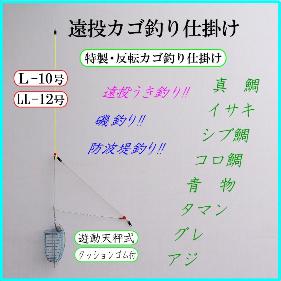 特製・反転カゴ釣り仕掛け】遠投カゴ釣り 遊動天秤(L型