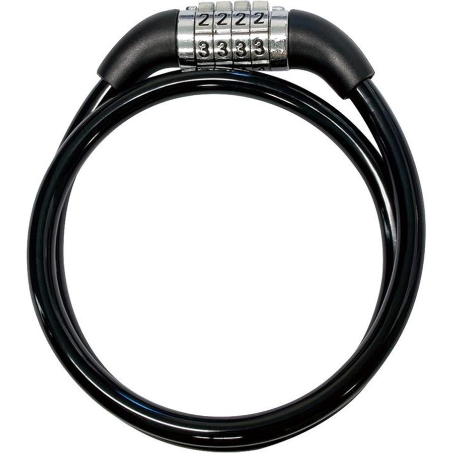 ダイヤル式ワイヤーロック 自転車用カギ 防犯錠 J&C JC-029W ブラック | J＆C