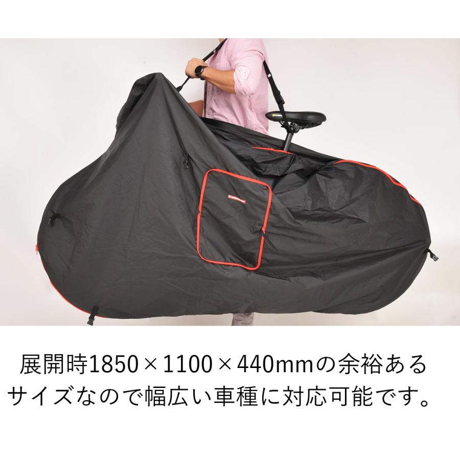 自転車用アクセサリー 自転車用パーツ 輪行袋 700cまで対応 自転車キャリーバッグ カノーバー CANOVER CANB-001 軽量マルチ輪行バッグ 収納ケース付 | オオトモ | 03