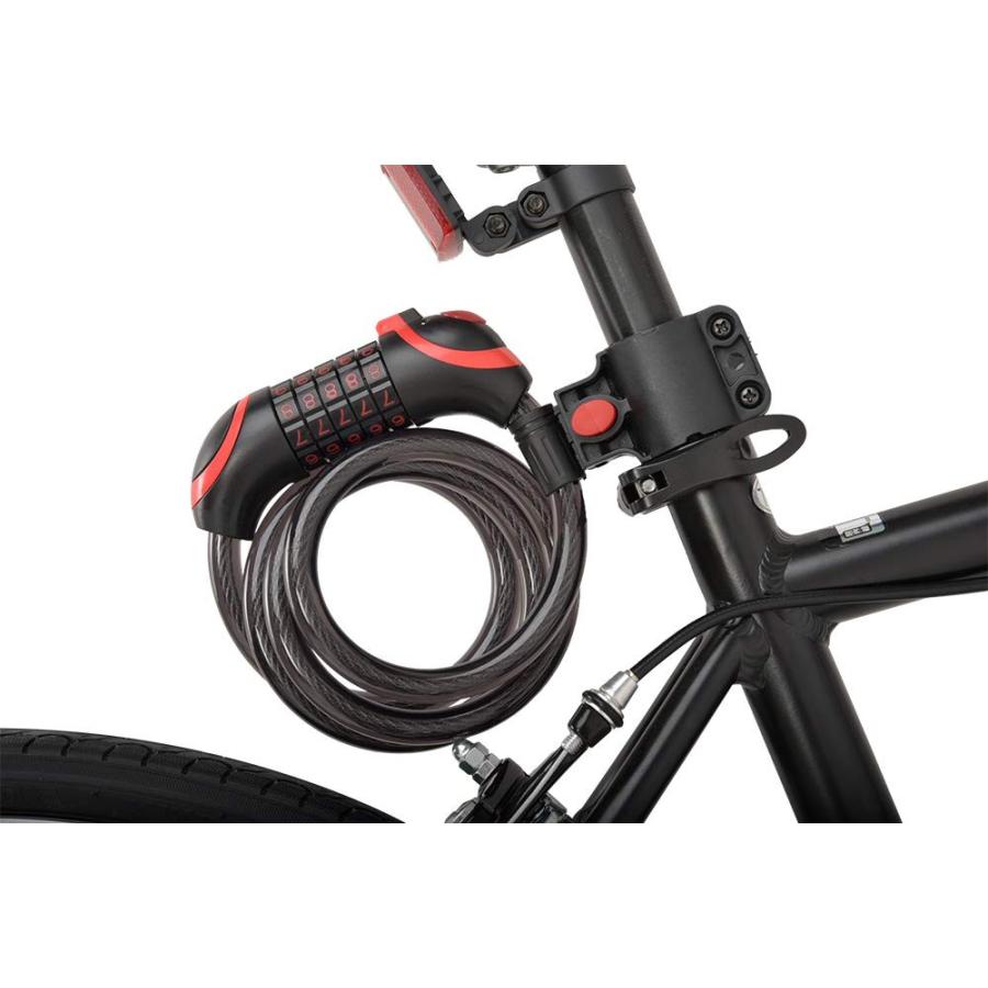 自転車用アクセサリー 自転車用パーツ カギ ワイヤーロック錠 ダイヤル式 LEDライト付 CANL-001 |  | 07