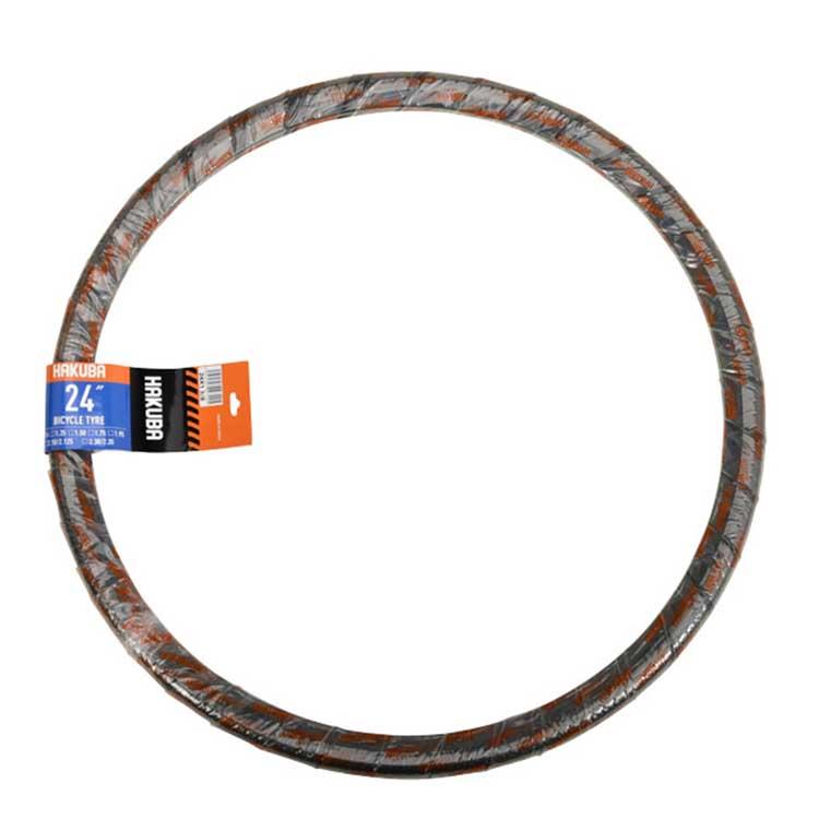 自転車 タイヤ 24インチ HAKUBA TIRE ハクバタイヤ 24in 一本巻き 24×1 3/8 | 