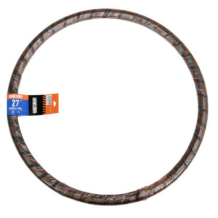自転車 タイヤ 27インチ HAKUBA TIRE ハクバタイヤ 27in 一本巻き 27×1 3/8 | 