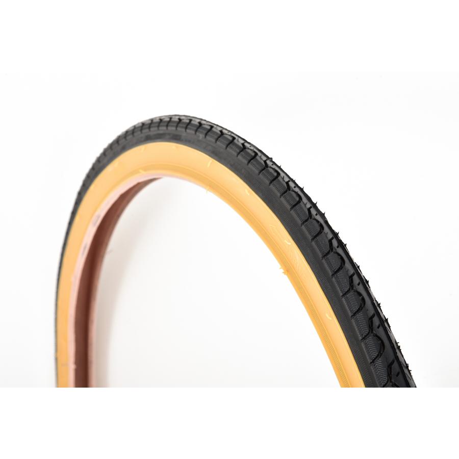 自転車 ケンダ タイヤ 700×28C 2本セット トレッドパターン部/ブラック×サイドウォール/ベージュ KENDA CP-TI006 クロスバイク ロードバイク | KENDA | 01