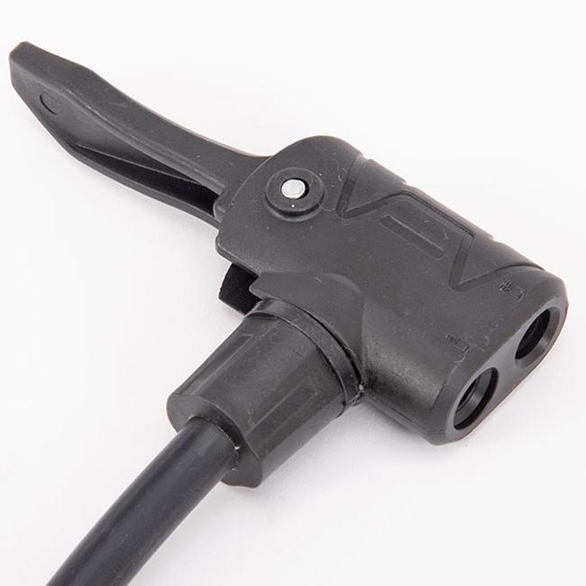 ゲージ付き空気入れ 自転車 英式・仏式・米式対応 フロアポンプ エアーポンプ 浮き輪・ボール用変換アダプター付き SIDEA SIDE-A 6432S ブラック | オオトモ | 05