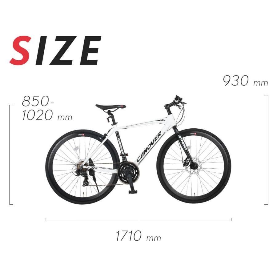 CANOVER クロスバイク 自転車 700C 700×28C 27インチ相当 シマノ CANOVER クロスバイク 自転車 700C 700×28C 27インチ相当 シマノ
