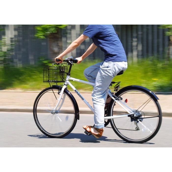 クロスバイク カゴ付き 自転車 完成品 26インチ カギ ライト 泥除け付 シマノ6段変速 Kazato カザト Ckz 266 完全組立 Ckz 266 100 自転車通販 F Select 通販 Yahoo ショッピング