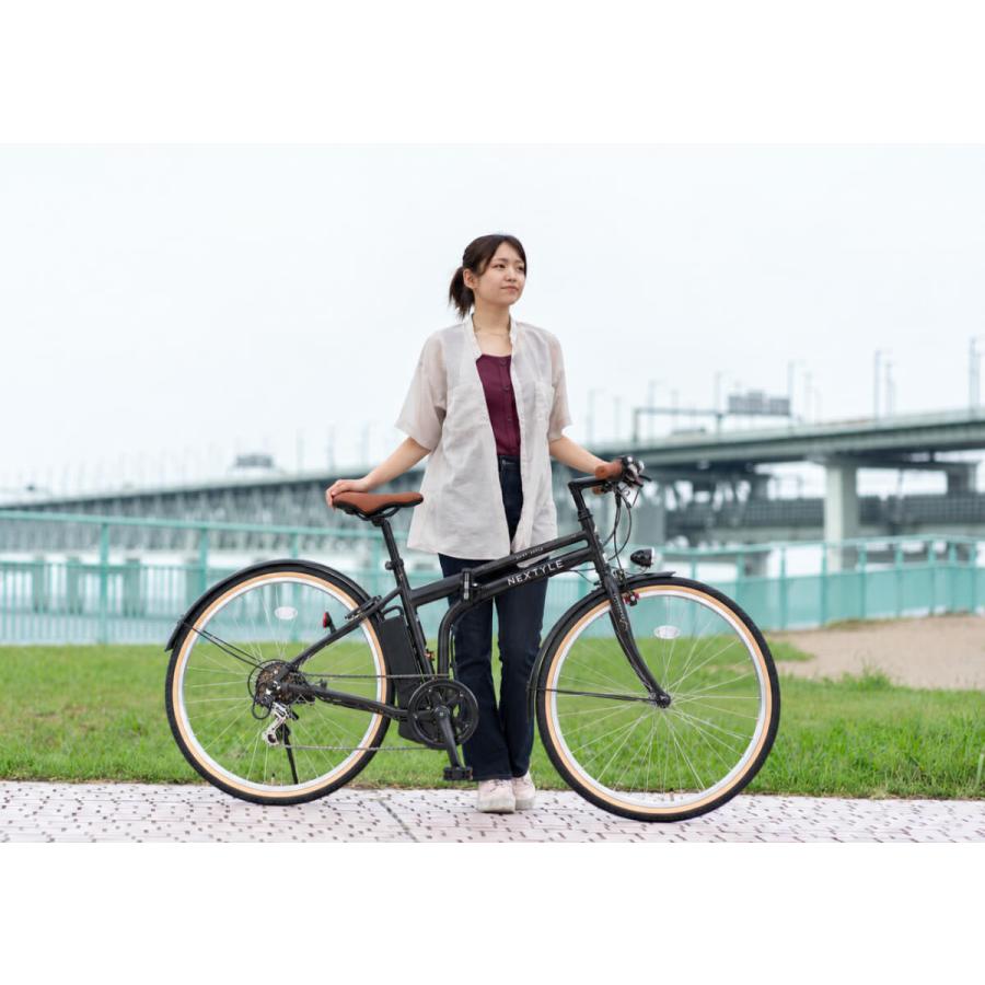 電動アシスト自転車 折りたたみ式 26インチ 完成品 3アシスト＆6段変速 砲弾型ライト 免許不要 ネクスタイル NEXTYLE E-Fold 26 NX-EF266 | NEXTYLE | 13