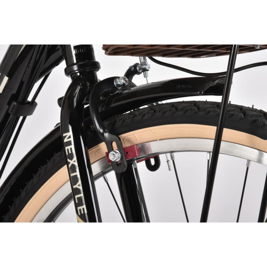 電動アシスト自転車 26インチ 完成品 3アシスト＆6段変速 砲弾型ライト リアパイプキャリア 両立スタンド ネクスタイル NEXTYLE E-City 26 NX-ET266 | NEXTYLE | 15