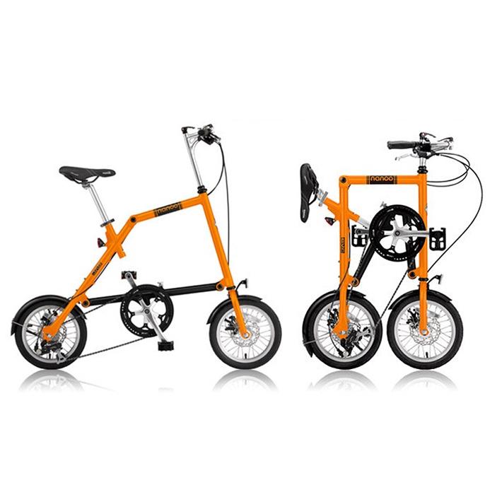 セール価格 公式 Nanoo ナノー Nanoo Fd 1408 折りたたみ自転車 14インチ オレンジ 日本未入荷 入手困難 39kalamis Com