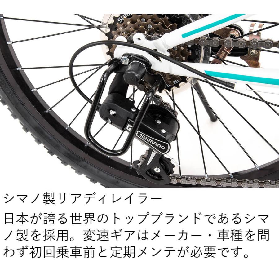 子供用自転車 24インチ 完成品出荷 / 置き配可能 マウンテンバイク シマノ6段変速 カゴ ライト 鍵 泥除け ネクスタイル NEXTYLE NX-CTB02｜f-select｜16