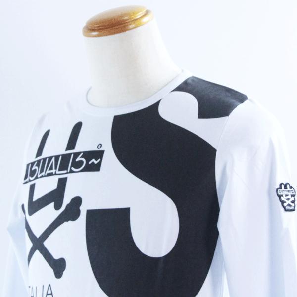 21福袋 長袖tシャツ Usualis aw F Shop ウザリス ウザリス 50代 40代 30代 代 aw 秋冬 1点物 カジュアル メンズ ホワイト ロゴ ロンt Ht M Usualis 05 1505 60 01 M Lサイズ Tシャツ カットソー