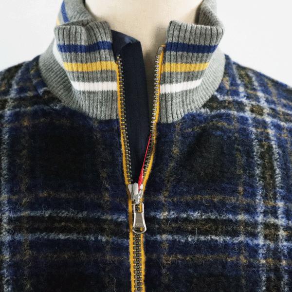 AURALEE(オーラリー)】BRUSHED SURI ALPACA MOHAIR JACQUARD ZIP 