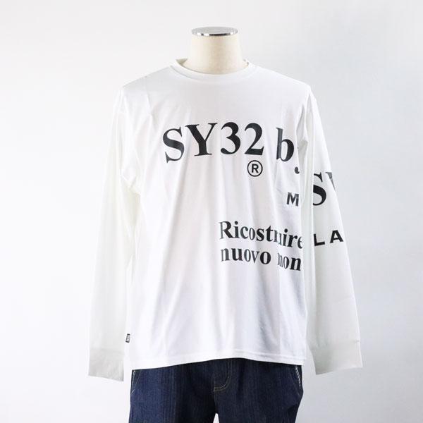 SY32 BY SWEETYEARS ホワイト長袖シャツ SY32 by SWEET YEARS（エスワイサーティトゥバイスィートイヤーズ