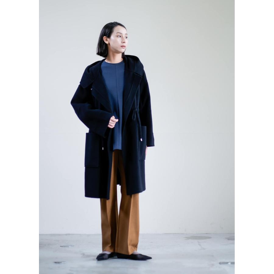 Haru's ami ミリタリーフードコート ラリアムー カーキ色 38サイズ