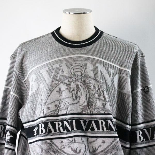 バーニヴァーノ セーター LLサイズ bss-osw5200 KN ニット ロゴ