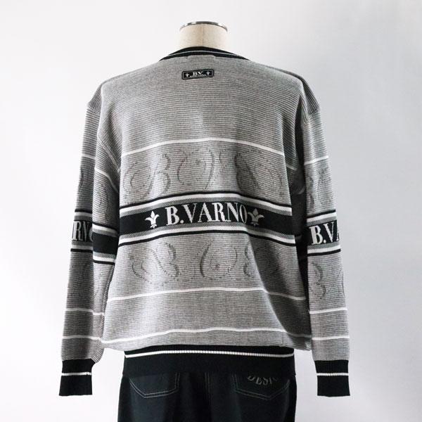 バーニヴァーノ セーター LLサイズ bss-osw5200 KN ニット ロゴ