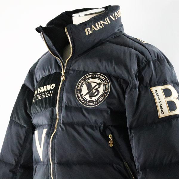バーニヴァーノ ダウンジャケット baw-ndb5103 BZ BARNI VARNO カジュアル おしゃれ 秋 冬 ゆったり プレゼント 30代 40代 50代 60代 ブラック バーニバーノの画像
