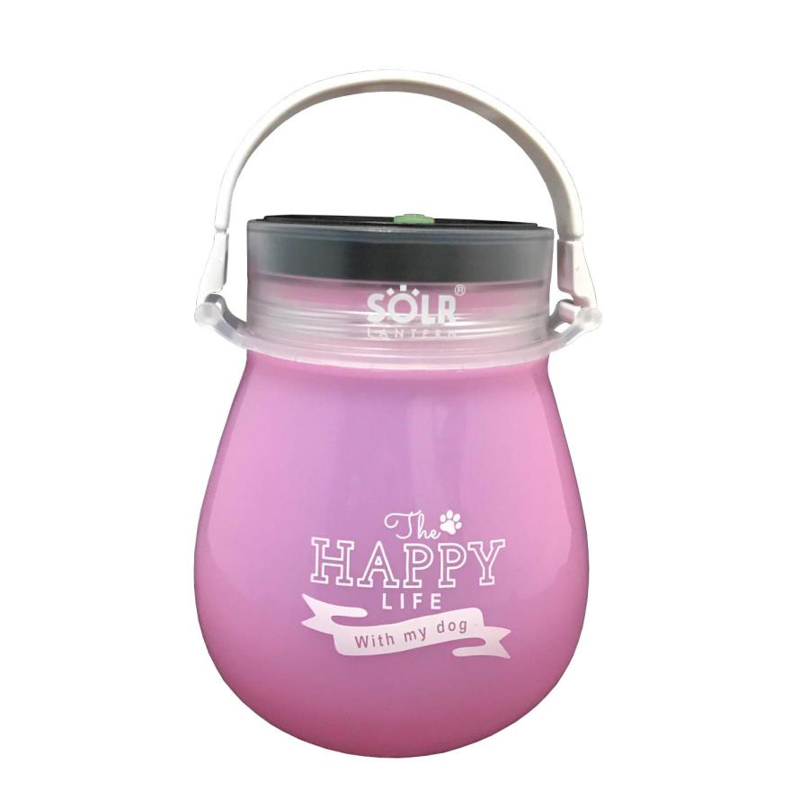 フローティング ソーラーランタン SOLR LANTERN miniPOD HAPPY LIFE ピンク | 
