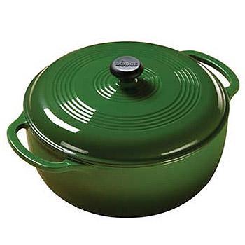 LODGE(ロッジ)カラーエナメルダッチオーブン10-3/4インチ グリーン | LODGE