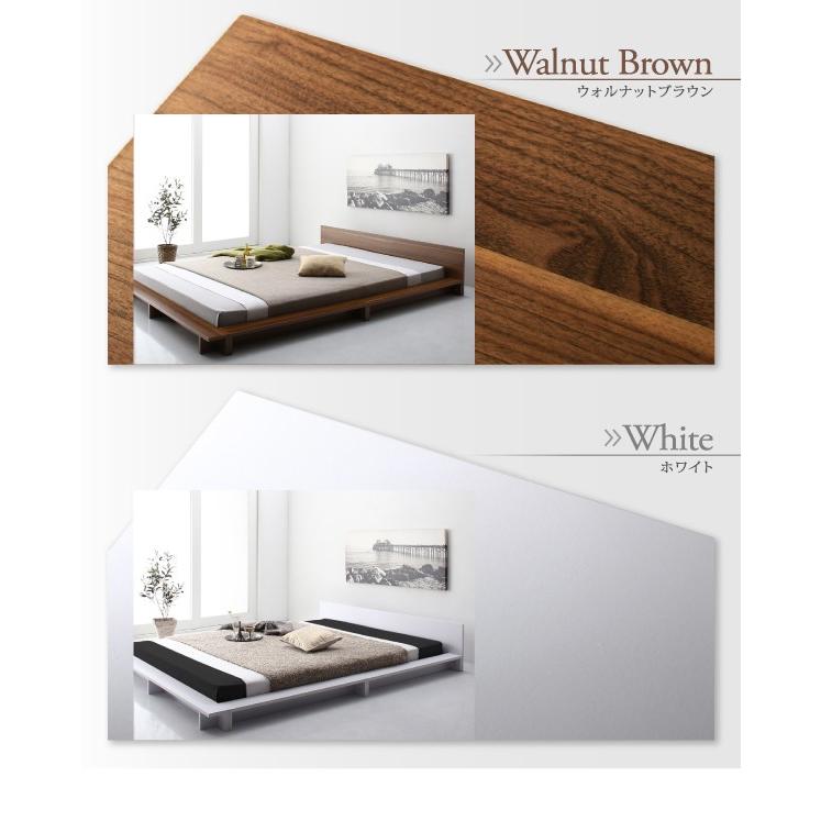 高評価続出！ シンプルモダンデザインフロアローステージベッド Gunther ギュンター マルチラススーパースプリングマットレス付き クイーン(Q×1） 【BC1189960293】(41847円)