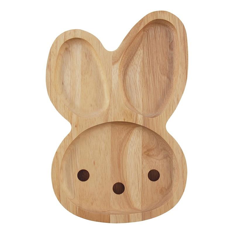 3枚入り キッズプレート うさぎ ボヌール ランチプレート お皿 ランチプレート仕切り 食器 お食い初め プレゼント 出産祝い プチギフト インスタ映え カフェ風