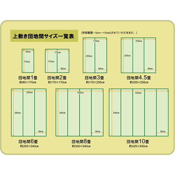 い草ラグ 夏用 国産 い草 上敷き 3畳 い草カーペット カーペット い草 ラグ 湯沢 団地間3畳 約170×255cm い草上敷き ござ 日本製 センターラグ リビングラグ｜f-syo-ei｜17